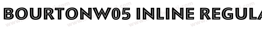 BourtonW05 Inline Regular字体转换